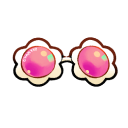 Flower Sunglasses Shiny